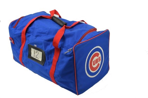 2011 Alfonso Soriano Game Used Chicago Cubs #12 Team Issued Equipment Bag (MLB AUTH)